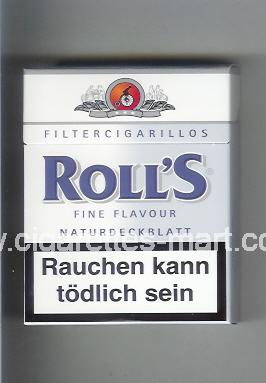 Roll`s (design 2) (Fine Flavour / Naturdeckblatt / Filter Cigarillos) ( hard box cigarettes )